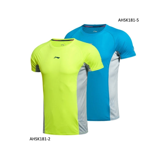 LI-NING Running Series Quick Dry Breathable Summer Sports Wear Men T-shirt Short Sleeve AHSK181