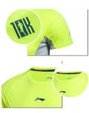 LI-NING Running Series Quick Dry Breathable Summer Sports Wear Men T-shirt Short Sleeve AHSK181