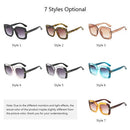 Fashion Women Square Frame Sunglasses UV400 Protection Lens Double Colors Sun Glasses Female Eyewear Shades