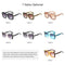 Fashion Women Square Frame Sunglasses UV400 Protection Lens Double Colors Sun Glasses Female Eyewear Shades