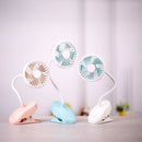 Portable USB Rechargeable Clip-on Fan