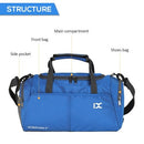 18L Waterproof Travel Duffele Bag with Separate Shoe Compartment for Men Women Sports Gym Tote Bag