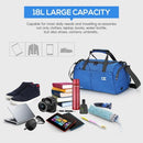 18L Waterproof Travel Duffele Bag with Separate Shoe Compartment for Men Women Sports Gym Tote Bag