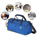 18L Waterproof Travel Duffele Bag with Separate Shoe Compartment for Men Women Sports Gym Tote Bag