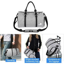 28L Waterproof Travel Duffele Bag with Separate Shoe Compartment for Men Women Sports Gym Tote Bag