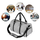 28L Waterproof Travel Duffele Bag with Separate Shoe Compartment for Men Women Sports Gym Tote Bag