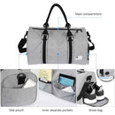 28L Waterproof Travel Duffele Bag with Separate Shoe Compartment for Men Women Sports Gym Tote Bag