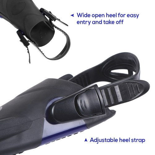 Adults / Kids Diving Fins Open Heel Flippers