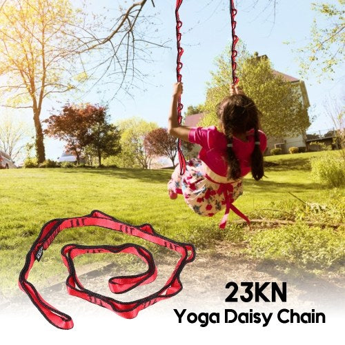 110CM 23KN Yoga Dasiy Chain Nylon Climbing Loop Strong Yoga Hammock Tree Swing Strap Safety Climbing Sling