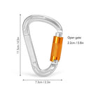 25KN Twist Locking Gate Carabiner