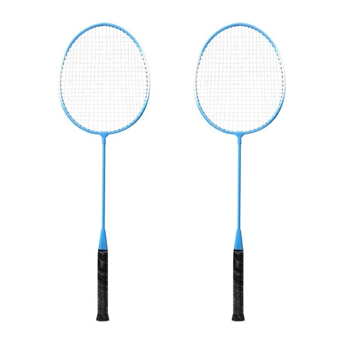 2 Player Badminton Racket Set Indoor Outdoor Sports Students Children Practice Badminton Racquet with Cover Bag