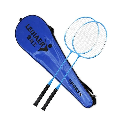 2 Player Badminton Racket Set Indoor Outdoor Sports Students Children Practice Badminton Racquet with Cover Bag