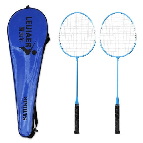 2 Player Badminton Racket Set Indoor Outdoor Sports Students Children Practice Badminton Racquet with Cover Bag