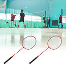 2 Player Badminton Racket Set Indoor Outdoor Sports Students Children Practice Badminton Racquet with Cover Bag