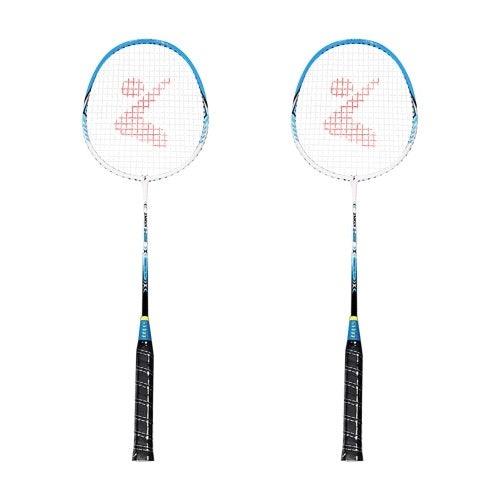 2 Player Badminton Racket Set Aluminum Indoor Outdoor Sports Practice Badminton Racquet with Cover Bag