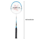 2 Player Badminton Racket Set Aluminum Indoor Outdoor Sports Practice Badminton Racquet with Cover Bag