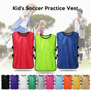 12 PCS Kid's Soccer Pinnies Quick Drying Football Jerseys Youth Sports Scrimmage Practice Sports Vest Team Training Bibs