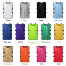 12 PCS Kid's Soccer Pinnies Quick Drying Football Jerseys Youth Sports Scrimmage Practice Sports Vest Team Training Bibs