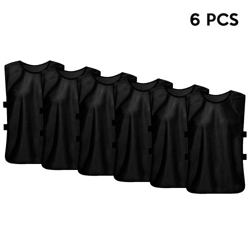 6 PCS Adults Soccer Pinnies Quick Drying Football Jerseys Sports Scrimmage Practice Sports Vest Team Training Bibs