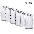 6 PCS Adults Soccer Pinnies Quick Drying Football Jerseys Sports Scrimmage Practice Sports Vest Team Training Bibs