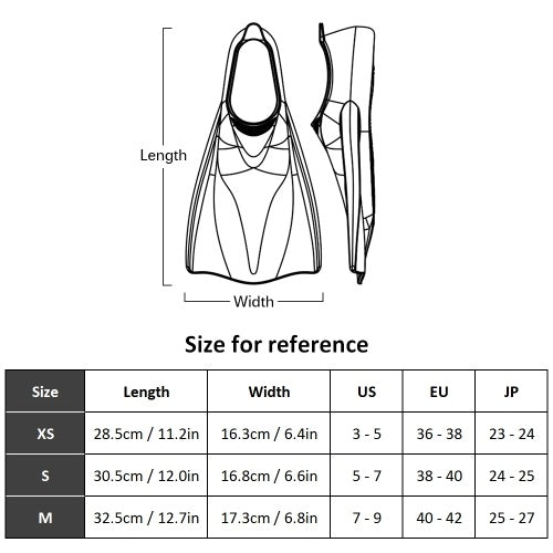 Adults Diving Fins Full Foot Flippers Close Heel Training