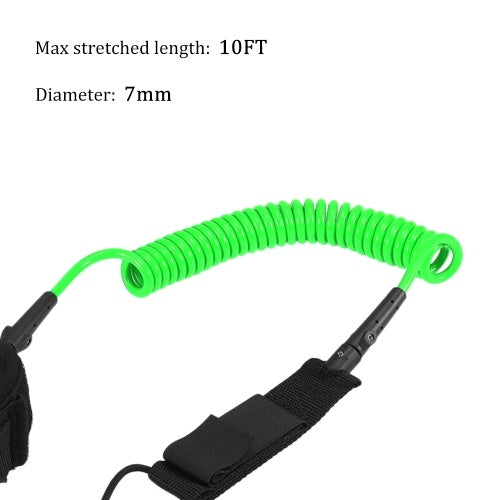 10FT Surf Coiled Leash Surfboard Legrope