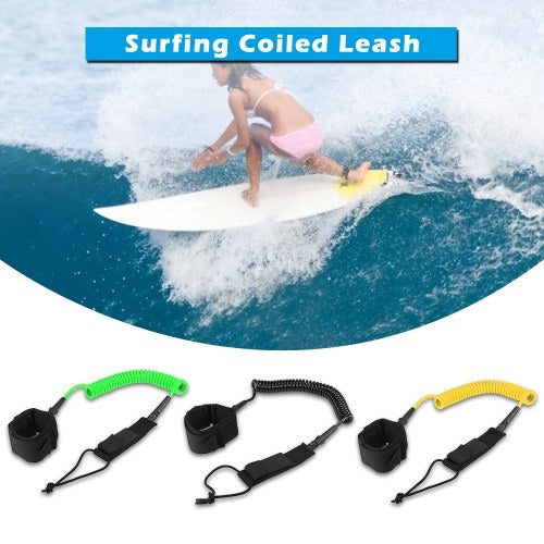 10FT Surf Coiled Leash Surfboard Legrope