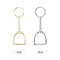 Zinc Alloy Key Chain Stirrup Key Ring Mini Keychain