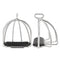 2 PCS Cage Horse Riding Stirrups Flex Steel Horse Saddle