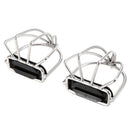 2 PCS Cage Horse Riding Stirrups Flex Steel Horse Saddle