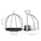 2 PCS Cage Horse Riding Stirrups Flex Steel Horse Saddle