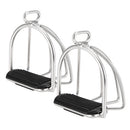 2 PCS Cage Horse Riding Stirrups Flex Steel Horse Saddle