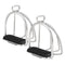 2 PCS Cage Horse Riding Stirrups Flex Steel Horse Saddle