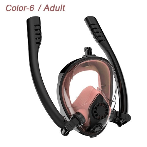 2019 New Design Double Snorkels Advanced Breathing System Diving Mask