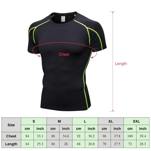 Lixada Pack of 3 Men Short Sleeve Compression Shirt