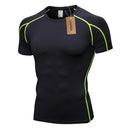 Lixada Pack of 3 Men Short Sleeve Compression Shirt