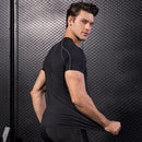 Lixada Pack of 3 Men Short Sleeve Compression Shirt