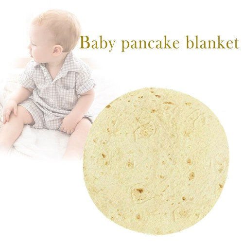 Round Pancake Blanket Pie Food Design Corn Cake Beach Towel