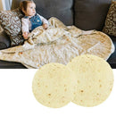 Round Pancake Blanket Pie Food Design Corn Cake Beach Towel