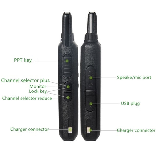 UHF Handheld Two Way Transceiver Radio