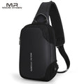 MARK RYDEN Portable Fashionable Casual Anti-Thief Multifunctional Waterproof USB Charging Men Single-Shoulder Bag