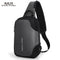 MARK RYDEN Portable Fashionable Casual Anti-Thief Multifunctional Waterproof USB Charging Men Single-Shoulder Bag