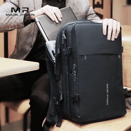 MARK RYDEN Fashionable Expandable Anti-Thief Multifunctional Business Laptop Bag Waterproof USB Charging Outdoor Men Backpack