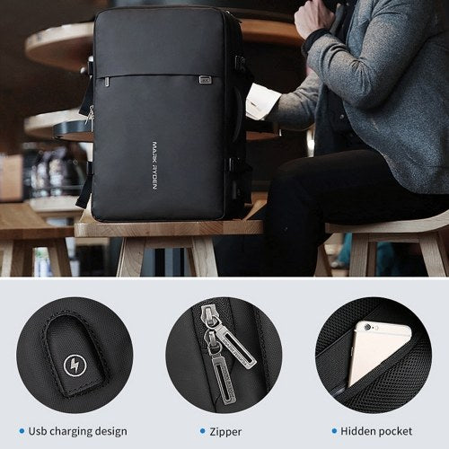 MARK RYDEN Fashionable Expandable Anti-Thief Multifunctional Business Laptop Bag Waterproof USB Charging Outdoor Men Backpack