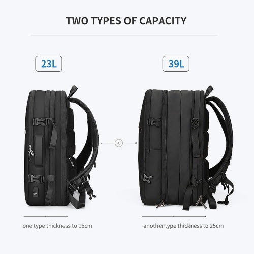 MARK RYDEN Fashionable Expandable Anti-Thief Multifunctional Business Laptop Bag Waterproof USB Charging Outdoor Men Backpack