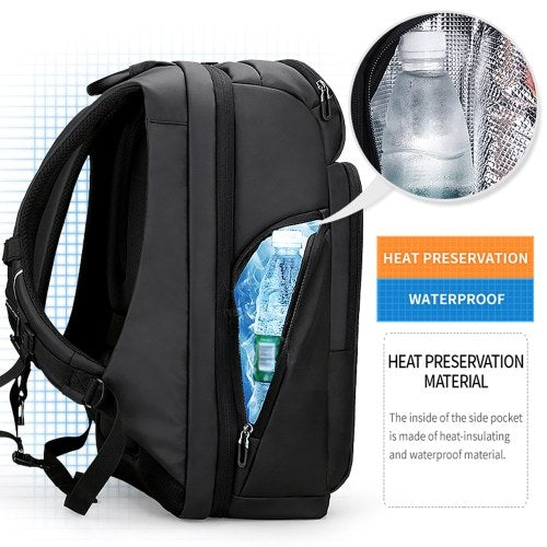 MARK RYDEN Large Capacity Anti-Thief Multifunctional Business Laptop Bag Waterproof USB Charging Outdoor Men Backpack With 2 Custom Parcel