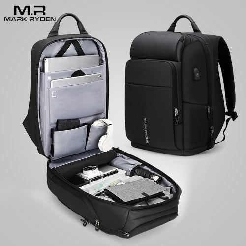 MARK RYDEN Large Capacity Anti-Thief Multifunctional Business Laptop Bag Waterproof USB Charging Outdoor Men Backpack With 2 Custom Parcel