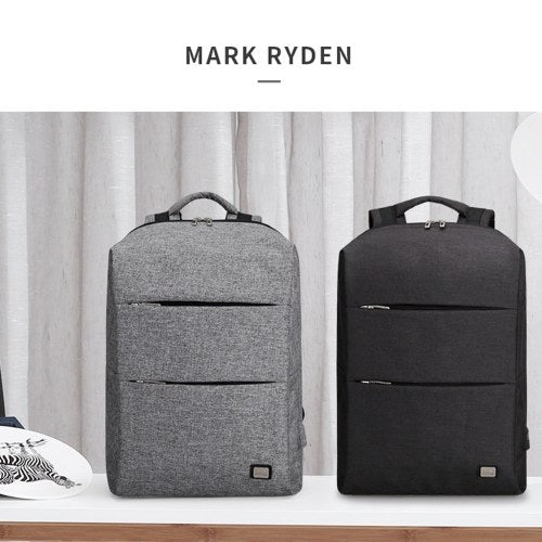 MARK RYDEN Large Capacity Anti-Thief Multifunctional Business Laptop Bag Waterproof USB Charging Travel Men Backpack