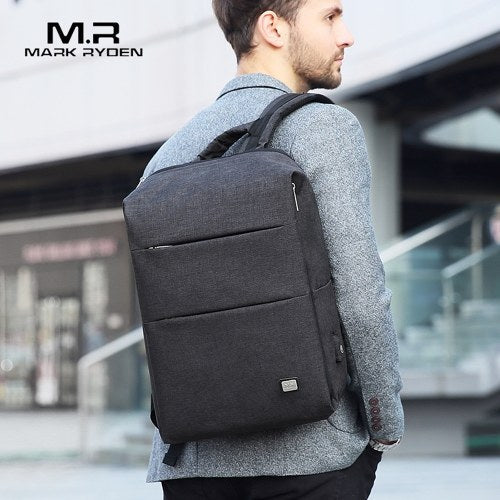 MARK RYDEN Large Capacity Anti-Thief Multifunctional Business Laptop Bag Waterproof USB Charging Travel Men Backpack