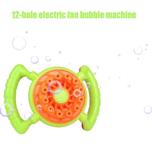 Electric Bubbles Blower Funny Fan Toys for Kids Birthday Gift Outdoor Playing Bubble Toy